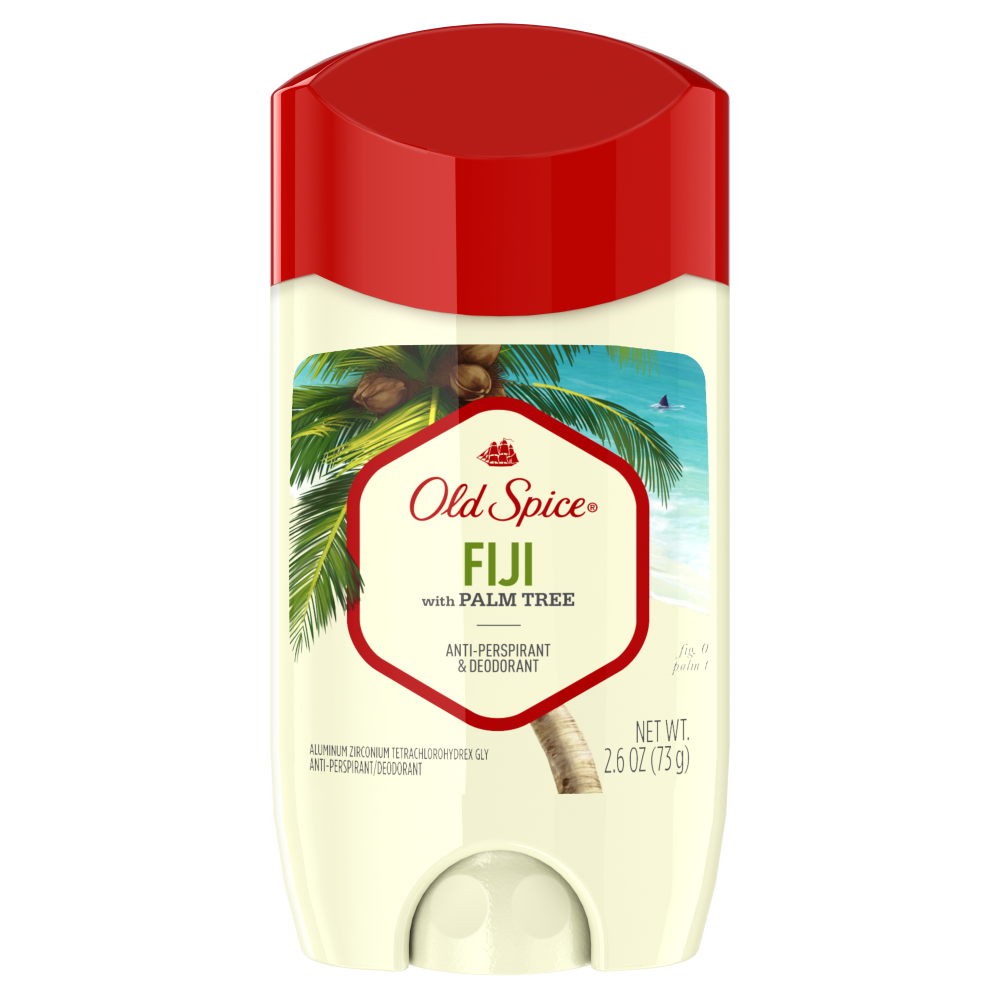 Old Spice Men's Antiperspirant & Deodorant Fiji with Palm Tree, 2.6oz